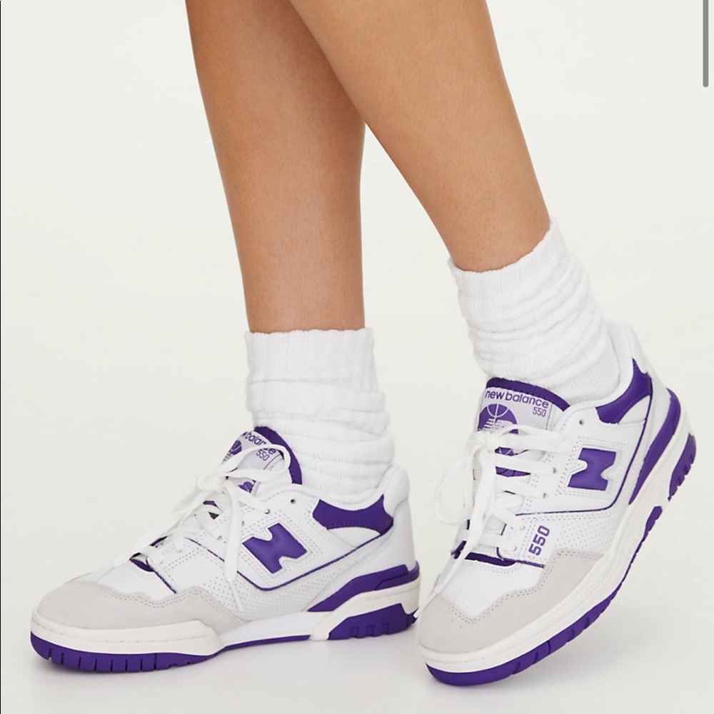 New Balance 550 BB550 purple sneakers size 6.5 women 5 men
